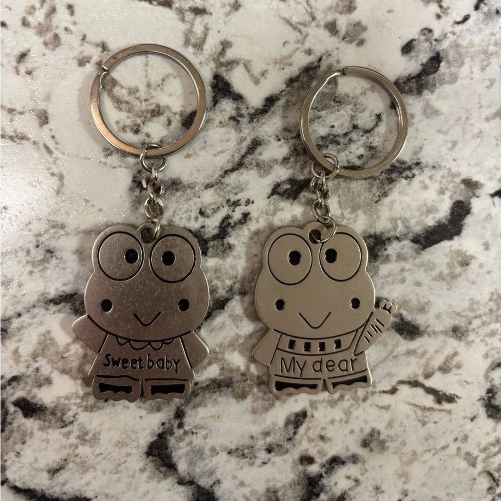 Keroppi & Keroline Keychain Set